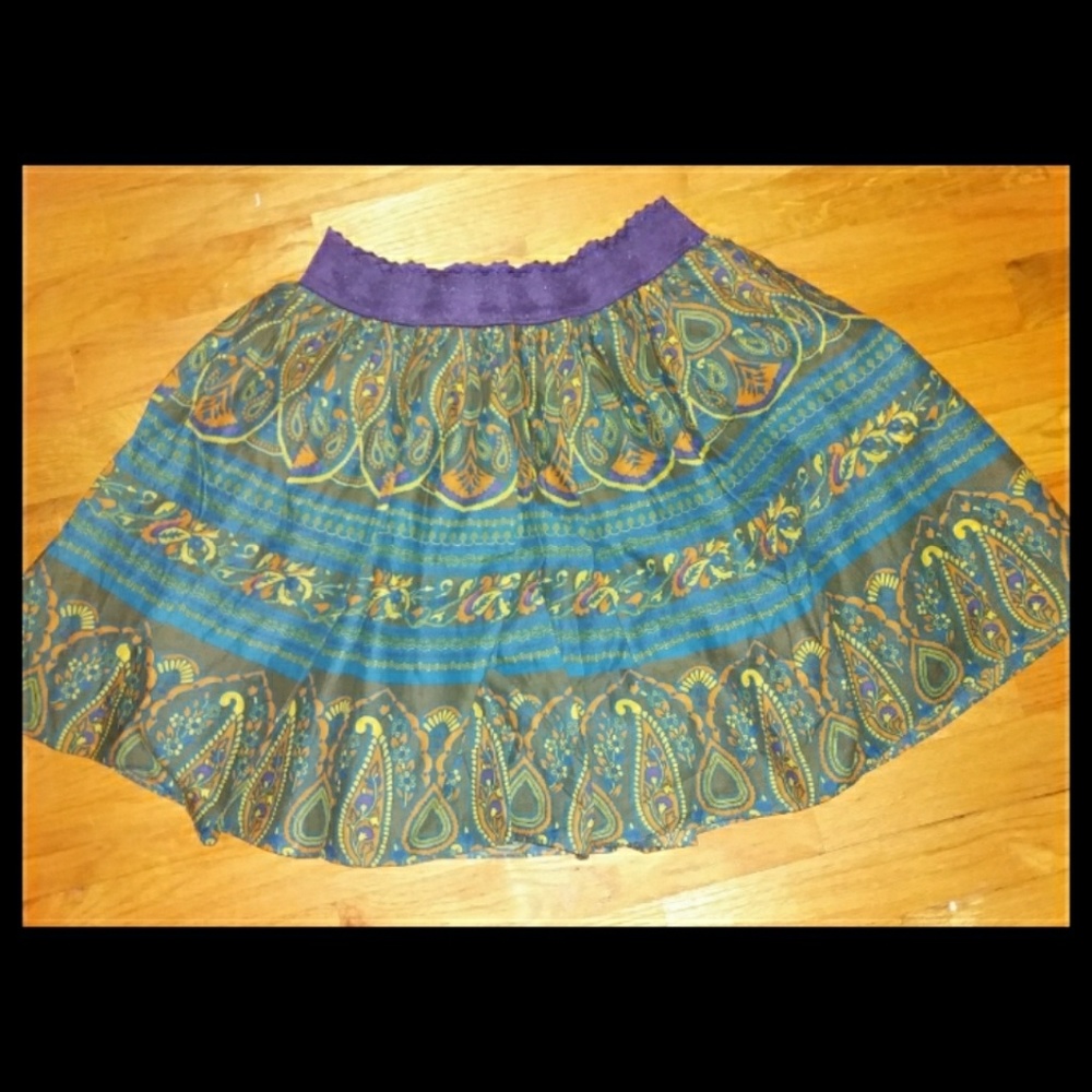 Forever 21 Printed Circle Skirt - Picture 1 of 4